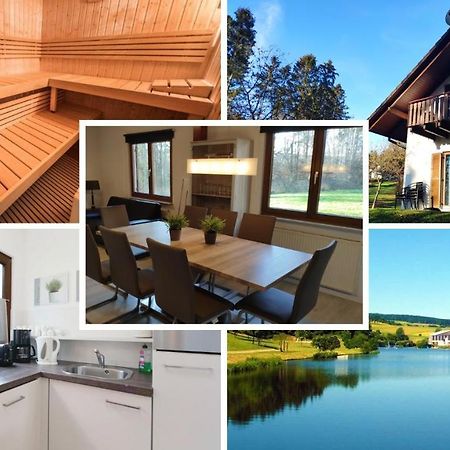 Seepark Kirchheim Ferienhaus Bei Zeta Mit Sauna Bagian luar foto