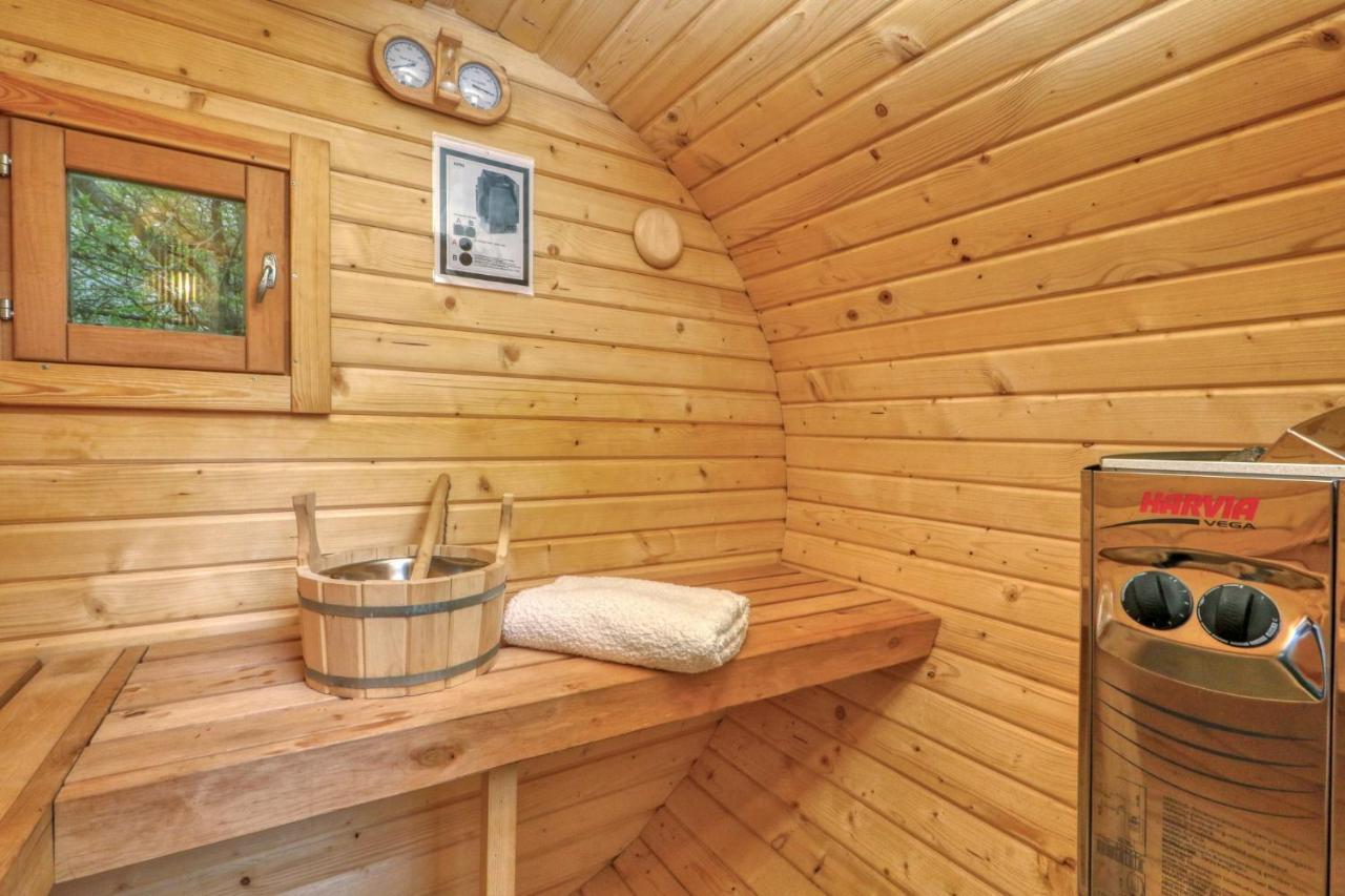 Seepark Kirchheim Ferienhaus Bei Zeta Mit Sauna Bagian luar foto